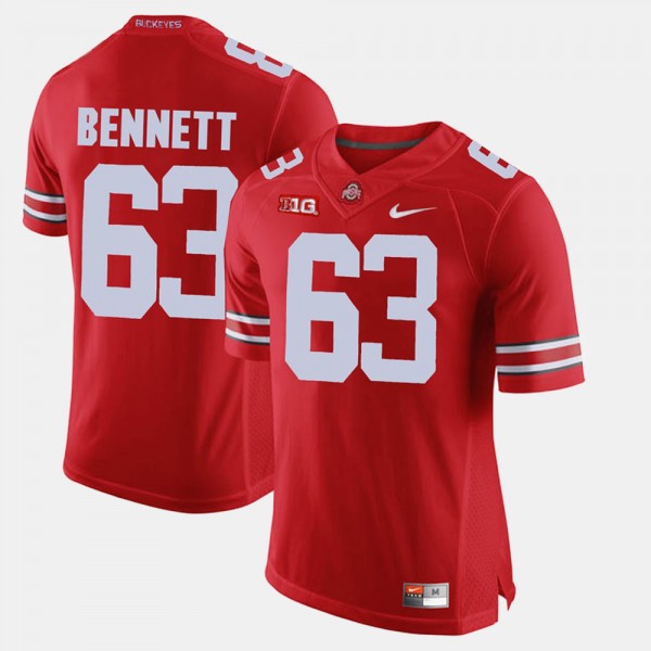 Ohio State Buckeyes Michael Bennett Men's #63 Game Alumni Scarlet College Football Jersey 2404ZMFC1